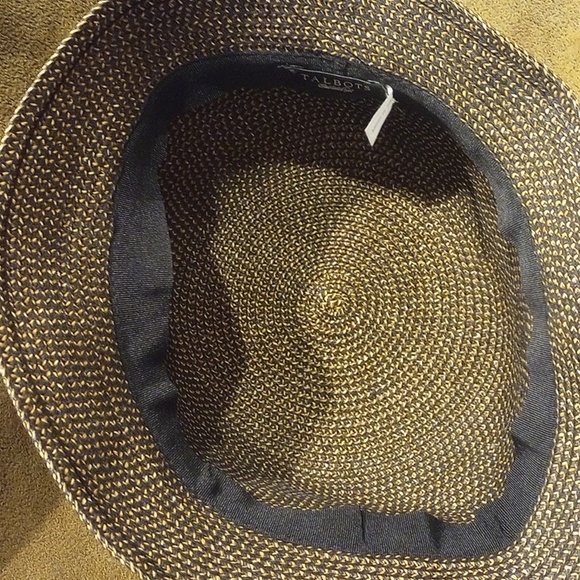 Free 🚛 Ladies Talbot's OS Straw Material NWOT Hat w Buckle - Picture 6 of 6
